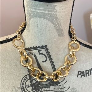 Jenny Bird Polished Gold Link Necklace